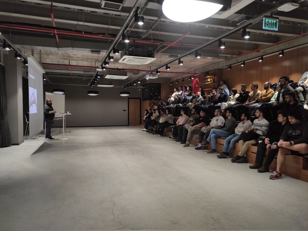 JavaScript Sessions Ankara (@javascriptsess1) on Twitter photo Cengiz C. Mataracı'nın "3D Rendering on the Web" sunumuyla etkinliğimize başladık. <a href="/popupsmartcom/">Popupsmart</a> <a href="/JotformTurkiye/">Jotform Türkiye</a> <a href="/AnkaraTekmer/">Ankara TEKMER</a> <a href="/AppSamurai/">AppSamurai</a> Cengiz C. Mataracı'nın "3D Rendering on the Web" sunumuyla etkinliğimize başladık. <a href="/popupsmartcom/">Popupsmart</a> <a href="/JotformTurkiye/">Jotform Türkiye</a> <a href="/AnkaraTekmer/">Ankara TEKMER</a> <a href="/AppSamurai/">AppSamurai</a>