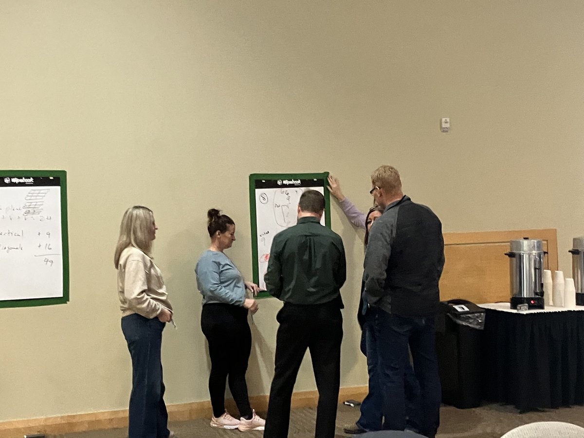 SRCE_Equity's tweet image. @SRCE_NS high school math teachers are fully engaged in a session with Peter Liljedahl, learning to ‘build’ on their own ‘thinking’ classrooms! These practices will elevate our teachers’ inclusive practices toolboxes. #Wipebook #buildingthinkingclassrooms