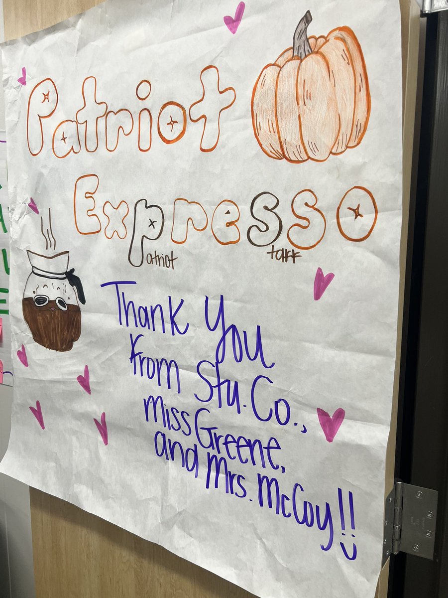 ReginalMitchell's tweet photo. We LOVE our Staff @ThorntonCFISD Huge thanks to Ms Greene, Mrs McCoy, & Student Council for the Staff Coffee Bar! 😋 #TTEAM #WEAREONE #Community @SarahHarty3 @MrsCurington @CyFairISD @brodriguez1225 @JenSeams https://t.co/rOuQFqanjg