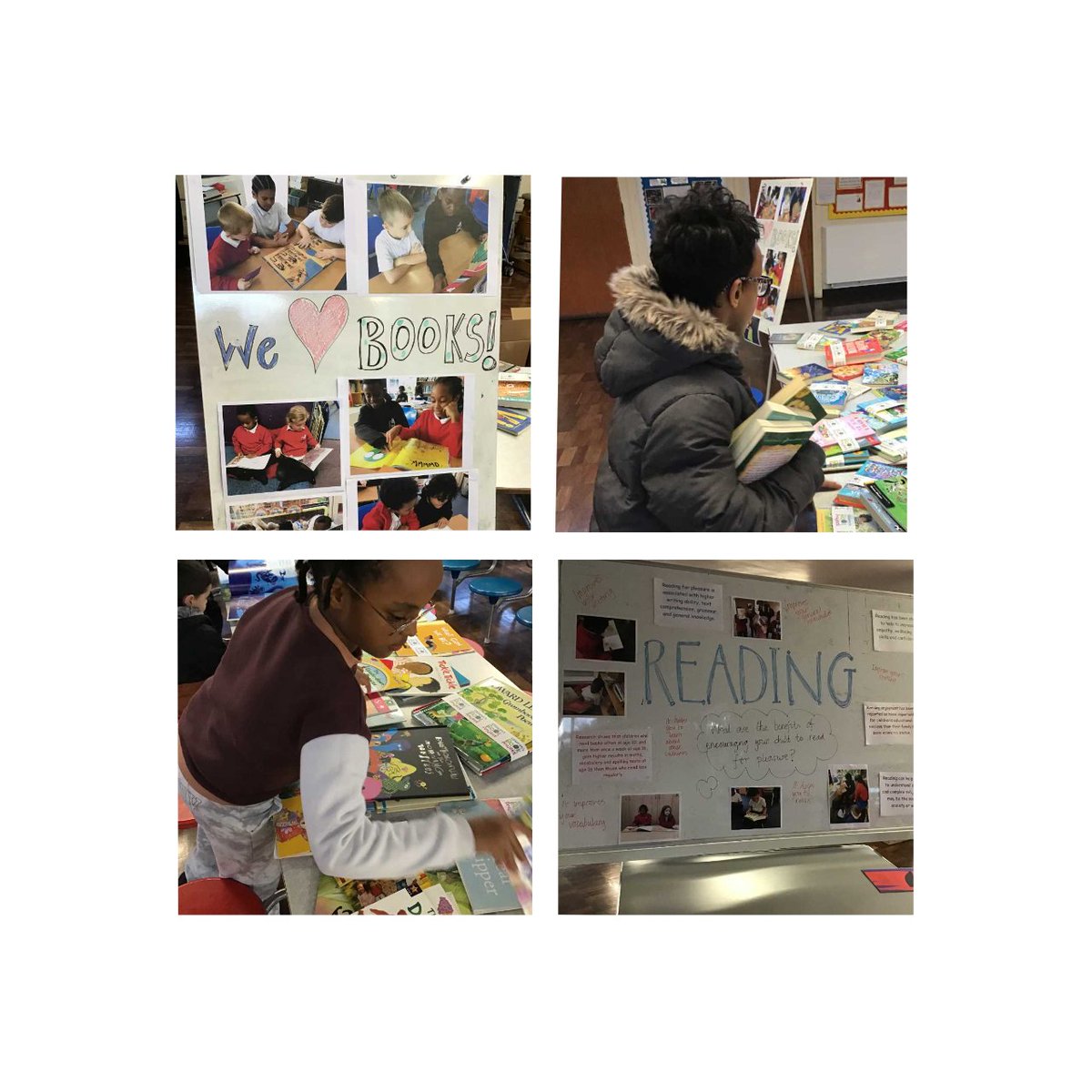 This week during our pupil review meetings we discussed the importance of reading for pleasure. The children were excited to take home a new or pre-loved bundle of books to keep, all donated to us by the Children’s Book Project.