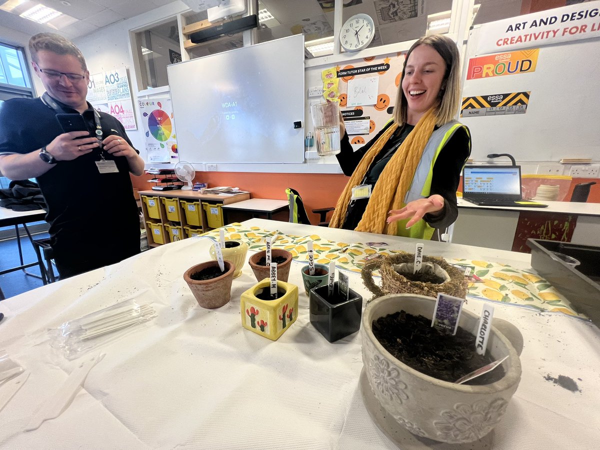Staff in Arts have been planting the seeds of well-being 🎍🌿🌱🪴@EssaAcademy