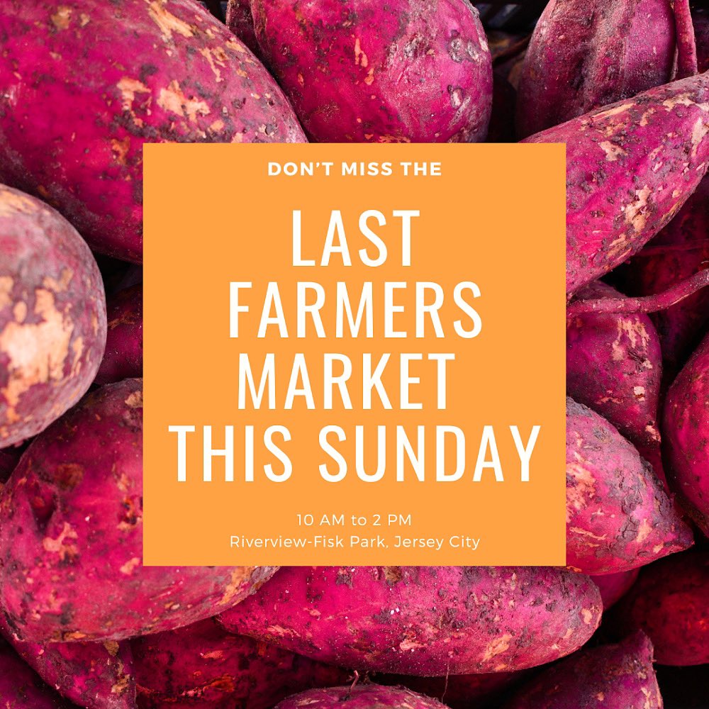 Don’t miss the last Farmer’s Market of the season this Sunday 10-2 at Riverview Park! Stock up for Thanksgiving with lots of fresh, local produce, proteins, and goods!