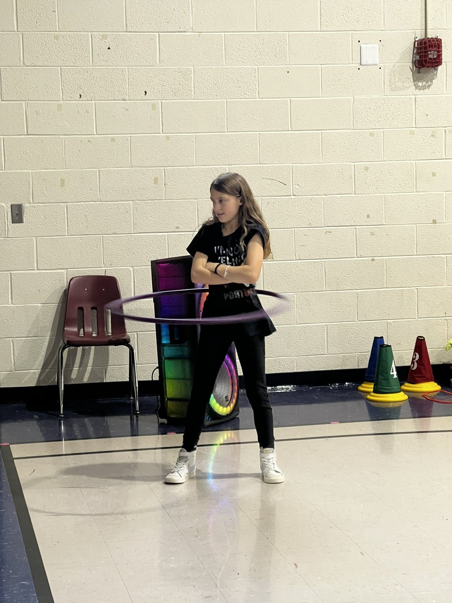 Current <a href="/KidWorldRecords/">Kids World Records</a> hula hoop star still going strong!  Can she beat her current record of 3 hours 41 minutes 10 seconds?!?!  Let’s go girl!  #huskypride #huskyhowl <a href="/SpotsySchools/">Spotsylvania County Public Schools</a>