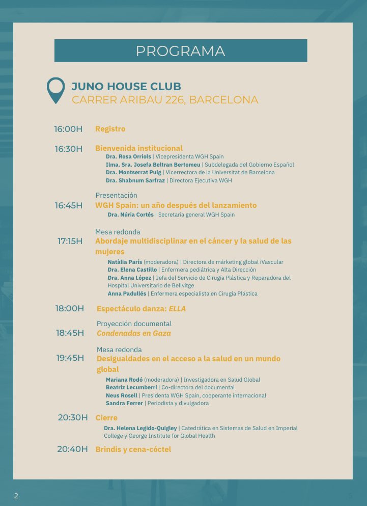 Antoni Garrell Guiu (@antonigarrell) on Twitter photo Avui tinc la sort d’assistir a la jornada @wghspain, amb un programa excellent. Moltes gràcies pres. <a href="/neus_rosell/">Neus Rosell</a>, vpres. <a href="/Cucaxx/">Rosa M Orriols</a>, secr. <a href="/nurs_cortes/">Núria Cortés Serra</a> i a tot l’equip per una iniciativa q aporta esperança a moltes dones i ajudar a trencar l’insufrible marginació per gènere Avui tinc la sort d’assistir a la jornada @wghspain, amb un programa excellent. Moltes gràcies pres. <a href="/neus_rosell/">Neus Rosell</a>, vpres. <a href="/Cucaxx/">Rosa M Orriols</a>, secr. <a href="/nurs_cortes/">Núria Cortés Serra</a> i a tot l’equip per una iniciativa q aporta esperança a moltes dones i ajudar a trencar l’insufrible marginació per gènere