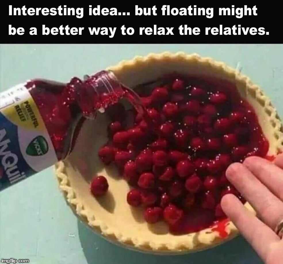 Creativity is good, but this holiday season go with the sure fire way to keep your relatives chill – make them float.