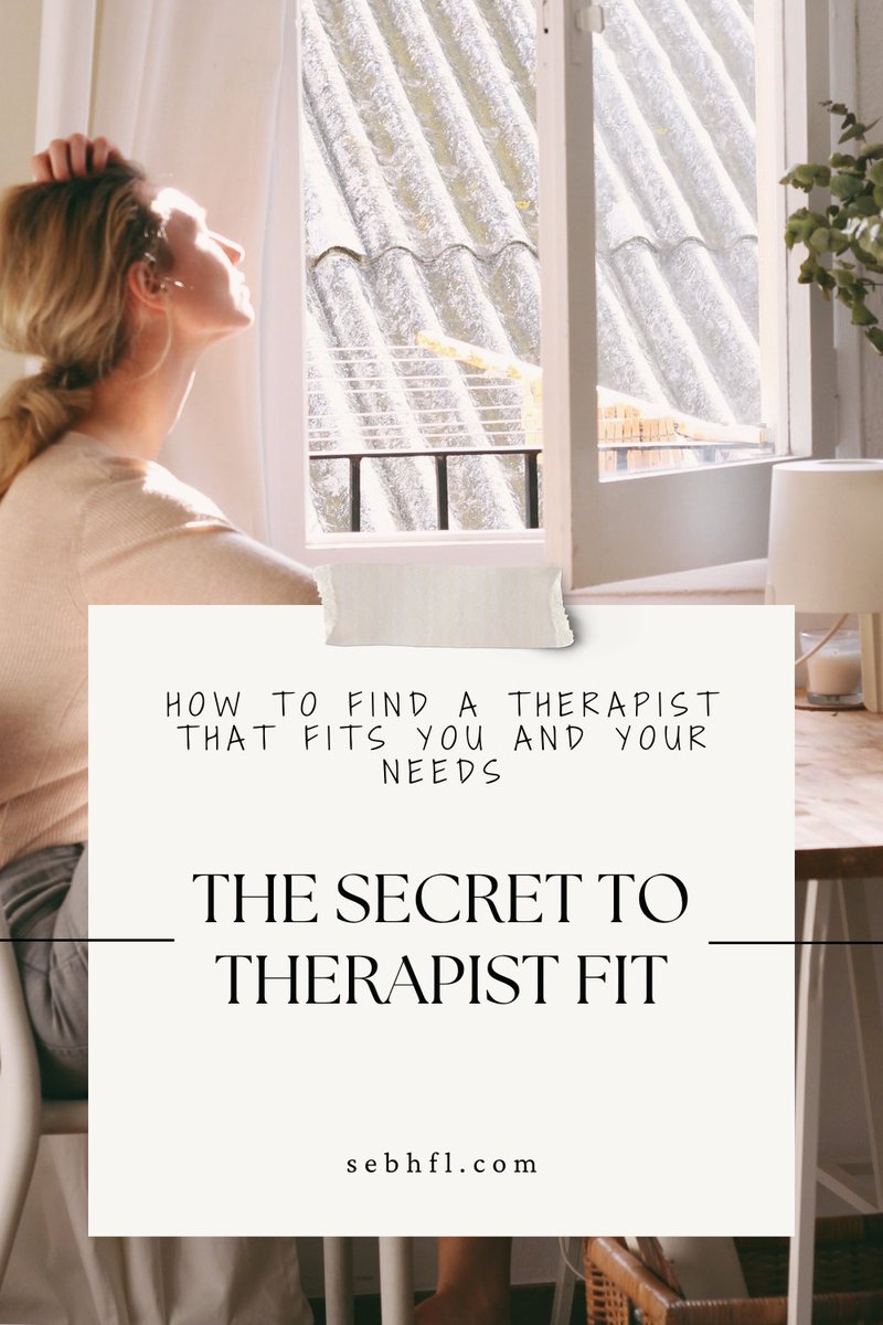 sebhfl's tweet photo. 5 Tips for Finding a Therapist that Fits You ~ Therapy is not one-size-fits-all. It's important to find a therapist whose approach aligns with your needs and goals. #TherapyJourney
https://t.co/WF0e38HAi0 https://t.co/jXiaZ5cpy3
