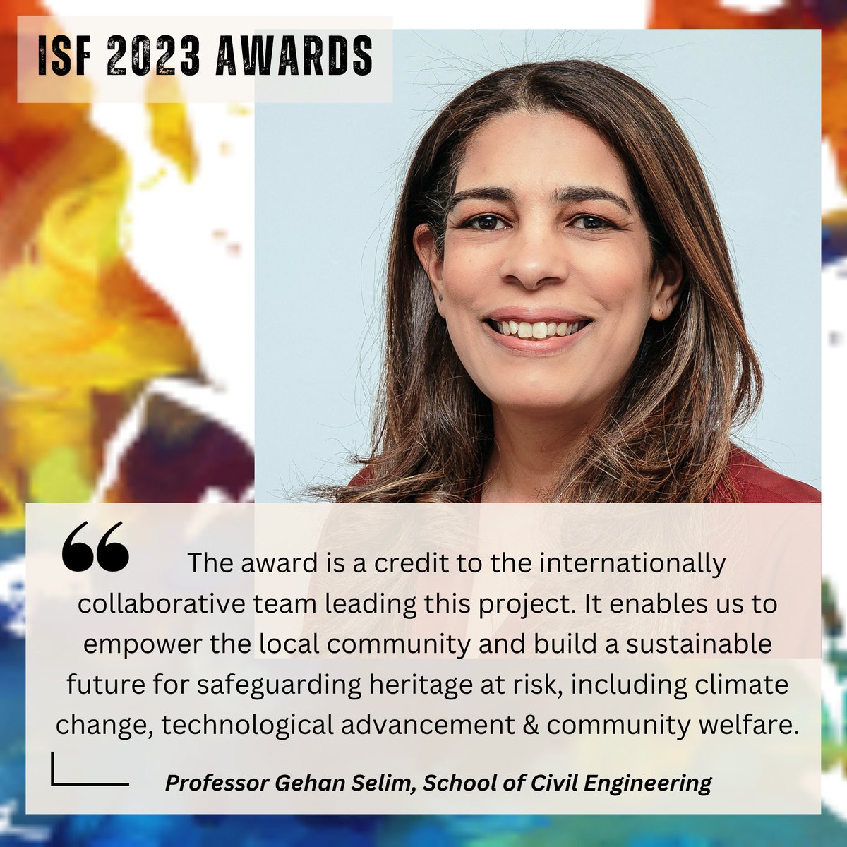 UniLeedsGlobal's tweet photo. 📣2023 #ISFLeeds Award:
Interdisciplinary collaboration between the UK &amp; Jordan, enabling sustainable futures for safeguarding heritage at risk. Tackling #GlobalChallenges in Digital Heritage futures through research, practice, policy &amp; impact.
Learn more: https://t.co/belroFpkFB https://t.co/tjvkTJ0O3O