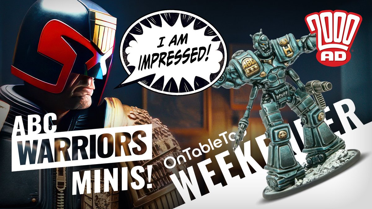 ontabletop's tweet image. Join us for a new #OTTWeekender as Gerry gets excited about #ABCWarriors and more from @WarlordGames for 2000AD + loads more including an excellent War Of The Worlds-themed Kickstarter youtube.com/watch?v=Fg1I_c…