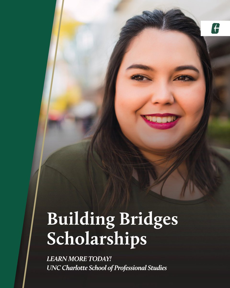 Deadline for the DEI Building Bridges Scholarship is 12/8. You've got this, so APPLY: go.charlotte.edu/hXG6dN