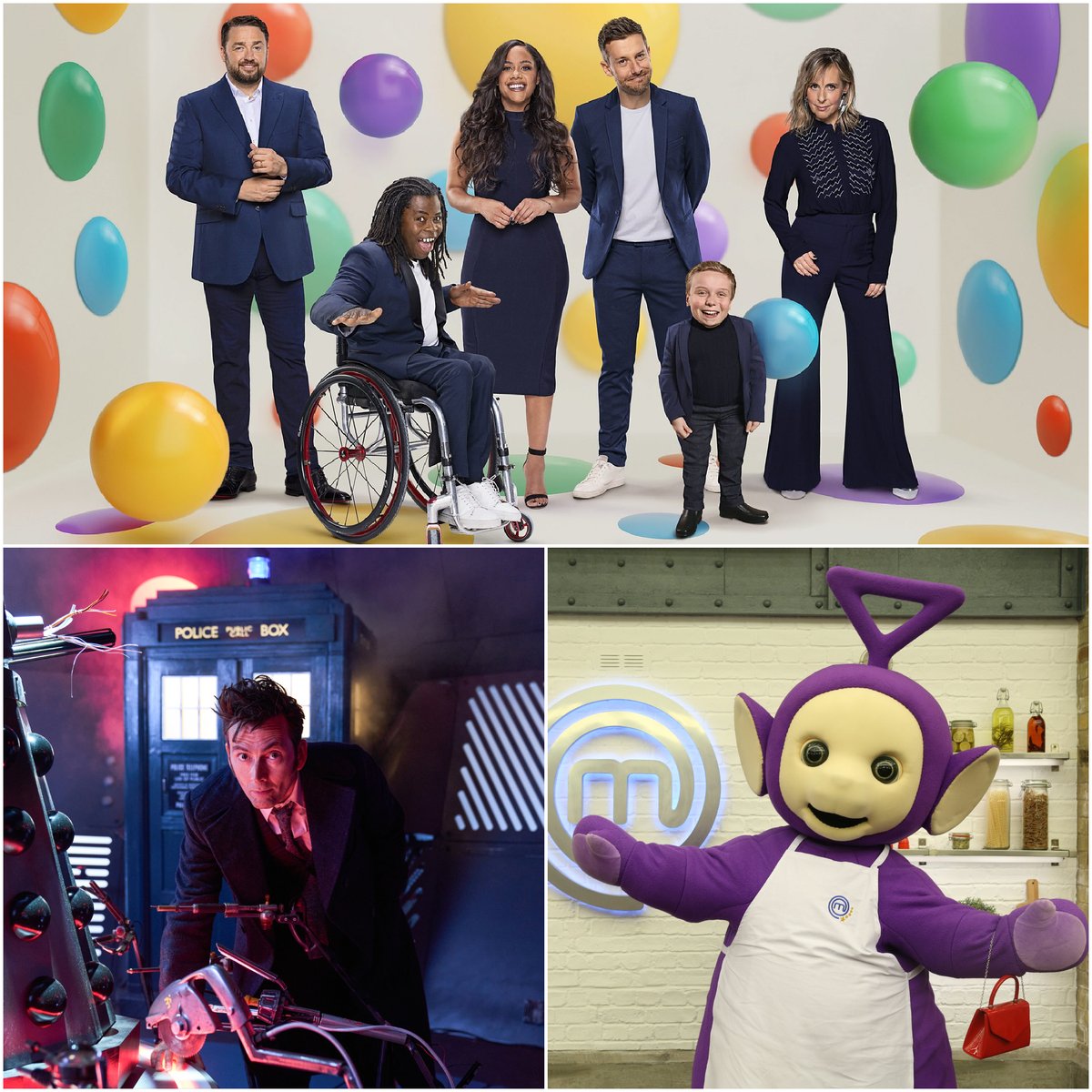 🎉 From a #DoctorWho treat featuring David Tennant, to Tinky-Winky and a whole host of puppets in the MasterChef kitchen, there's a LOT happening on Children in Need's TV spectacular across @BBCOne and @BBCiPlayer Get all the info ➡️ bbc.in/46pfrHc