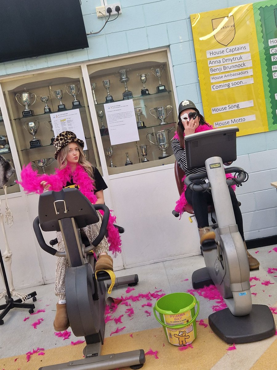 @BCS6thform @BBCCiN We didn't stop there! The cycling continued through the morning and on into the afternoon. Even Mrs Jones stepped up to the seat! @BBCCiN #cycling #fundraising