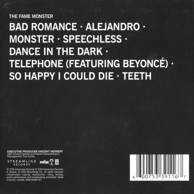 PopBase's tweet image. 14 years ago today, Lady Gaga released ‘The Fame Monster.’