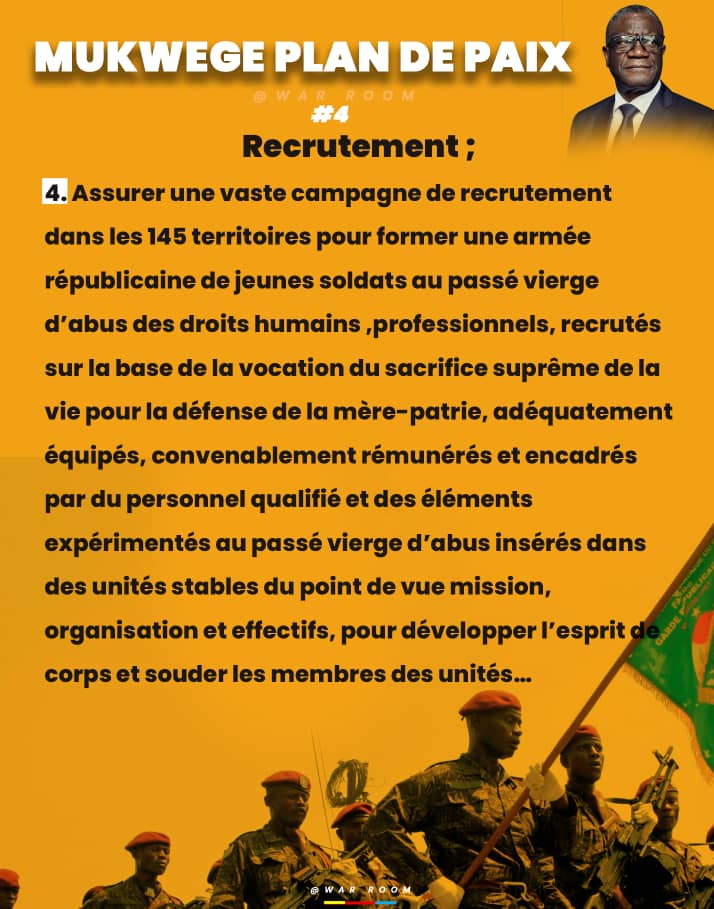 FrancineMukwaya's tweet photo. Voici le: "Plan de Paix" du prix Nobel Professeur Dr. @DenisMukwege.
#Lobi #Te #Lelo https://t.co/ovCKIdzw78