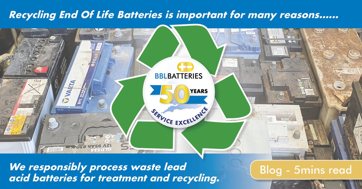 bblbatteries's tweet image. Recycling end of life Lead Acid Batteries is important for many reasons and as a producer of Lead Acid Batteries we responsibly process waste lead acid batteries for treatment and recycling. Read more here &amp;gt; bit.ly/47AQlpY
 
#BBLBatteries  #BatteryExperts #Sustainability