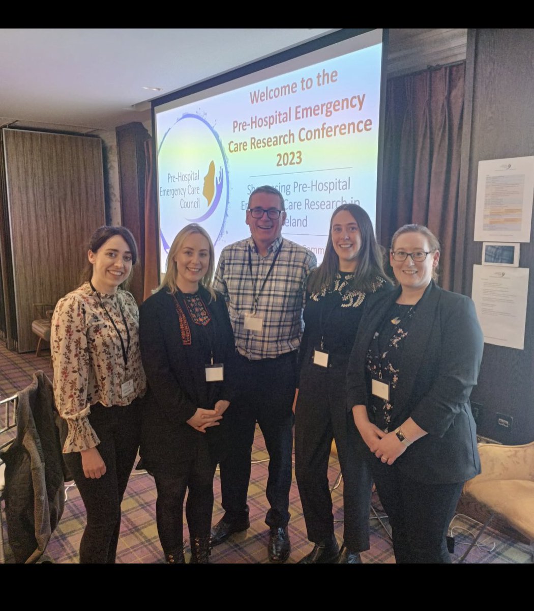 A great day of learning @PHECC research conference this week. Great to meet up with our Cork Pathfinder colleagues and huge congratulations on their winning poster. @BurkeDearbhla @AislinnGriffin1 @vondizzle1 @PathfinderACP @AmbulanceNAS