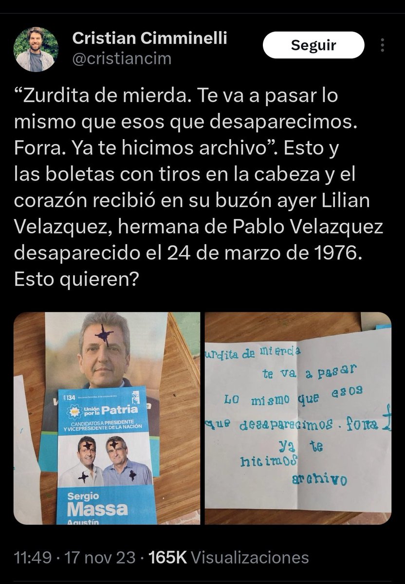 therealbuni's tweet photo. Un periodista de massa dice que le llegaron amenazas por buzón con marcador celeste
De alguna forma el mismo marcador se paso a su mesa como si lo hubiera escrito el KJJJ
Los mandas a robar y tocan timbre https://t.co/8CMdXm4Eaf