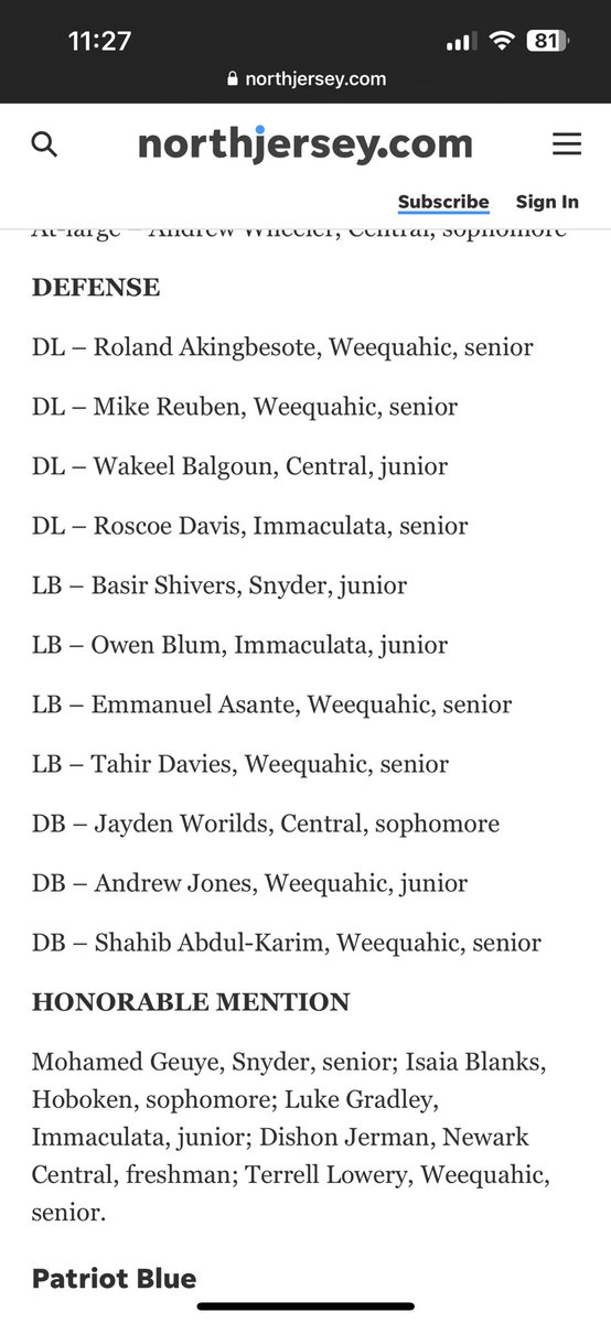 Thankful to be named 2nd team all division defense @IHSSpartanFB