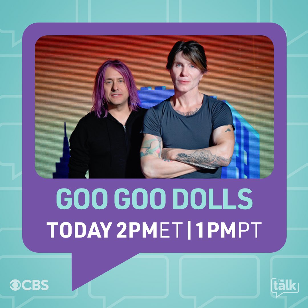 .@googoodolls will also be here! 🎉