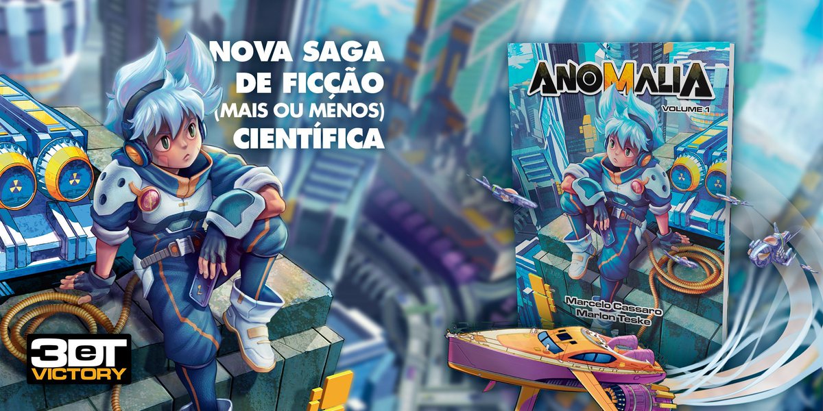 marlonteske's tweet photo. A SAGA ESTÁ COMPLETA: Aliens. Robôs. Cientistas. Exércitos. Games online. Poderes malucos. Super sentai. Ninjas sacanas e inteligências artificiais boladas. 

ANOMALIA, light novel do universo de #3DeTVictory em dois volumes!

🛒https://t.co/8N6ooVfj0b
🛒https://t.co/nQ7QBllbIJ https://t.co/JILFWMnciP