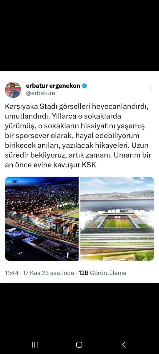 #KarşıyakaStadınıİstiyor