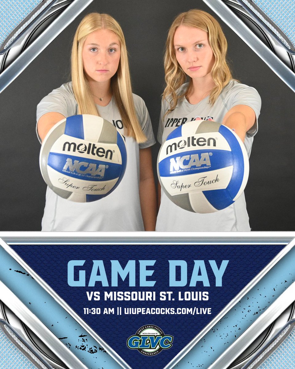 Peacock Athletics (@uiupeacocks) on Twitter photo <a href="/UIU_Volleyball/">Upper Iowa Volleyball</a> takes on UMSL in game one of the Great Lakes Valley Conference Championships at 11:30 a.m.! Follow along with live options below. #FeathersUp
📺glvcsn.com
📝glvcsports.com/sidearmstats/w… <a href="/UIU_Volleyball/">Upper Iowa Volleyball</a> takes on UMSL in game one of the Great Lakes Valley Conference Championships at 11:30 a.m.! Follow along with live options below. #FeathersUp
📺glvcsn.com
📝glvcsports.com/sidearmstats/w…