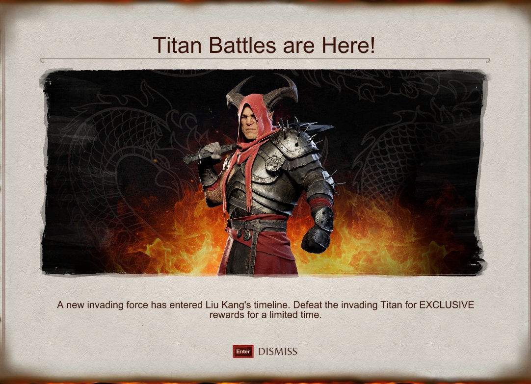 thethiny 🐰🍉 on X: The Shao Kahn Titan Battle is now here, with Exclusive  rewards! #MK1 #MortalKombat1  / X