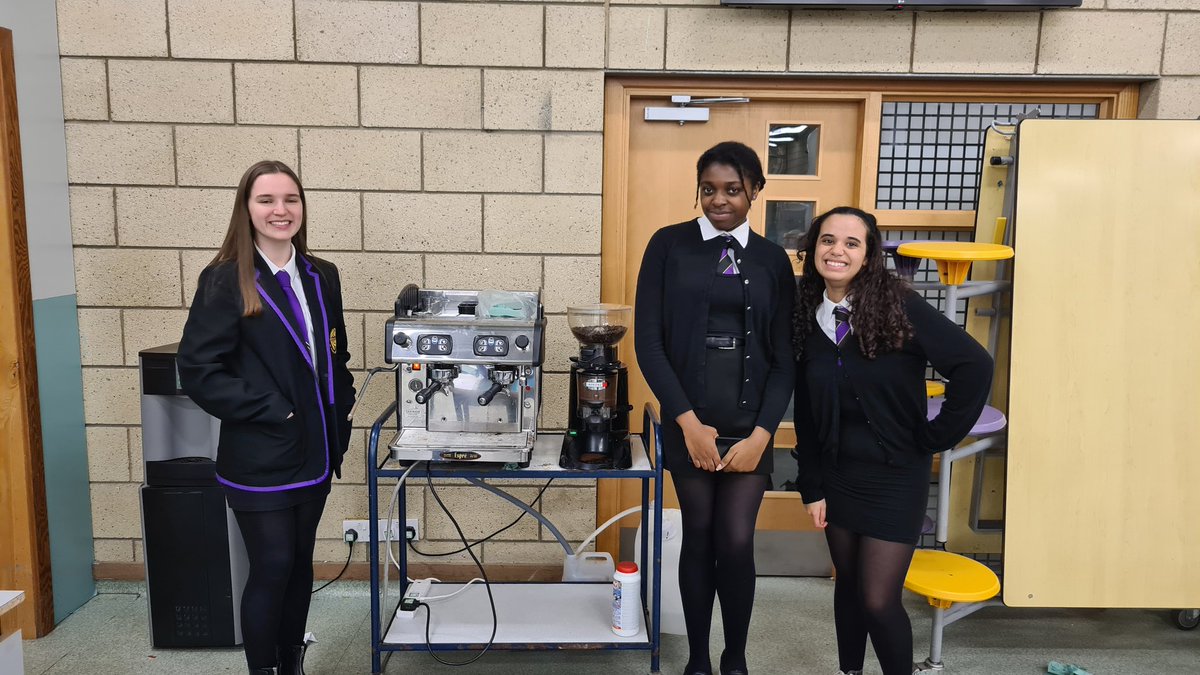StAidansHigh's tweet photo. Well done to the pupils who used their barista skills to serve coffee and hot chocolate at the S3 parents' evening on Tuesday night. Barista training has been one of the many activities on offer at Future Fridays this session. https://t.co/JUSvqoxlnQ