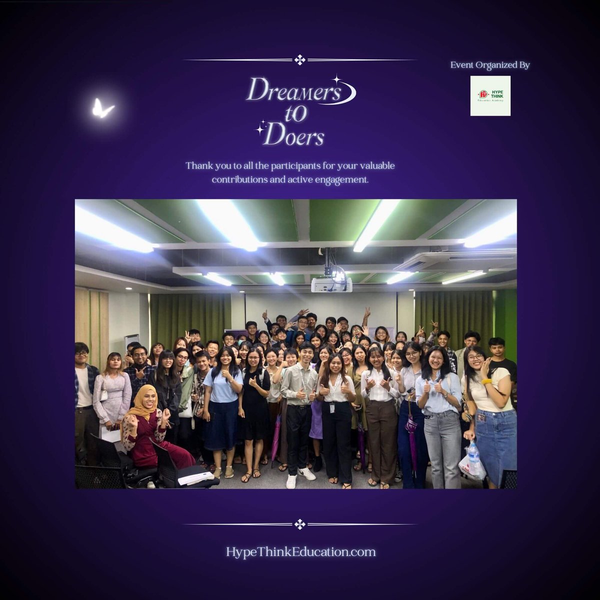 HypeThink's tweet photo. "Dreamers to Doers Event" organized by @HypeThink 

[October 1] ရက်နေ့မှာ Hype Think Education ကနေ ဦးစီးပြီးကျင်းပပြုလုပ်တဲ့ "#DreamersToDoers" Physical Event ‌ဟာဆိုရင်တော့ အခုဆိုရင် အောင်မြင်စွာပြီးဆုံးသွားခဲ့ပြီဖြစ်ပါတယ်။ https://t.co/BQiSIvtdk1 https://t.co/uMe3PDC5ua
