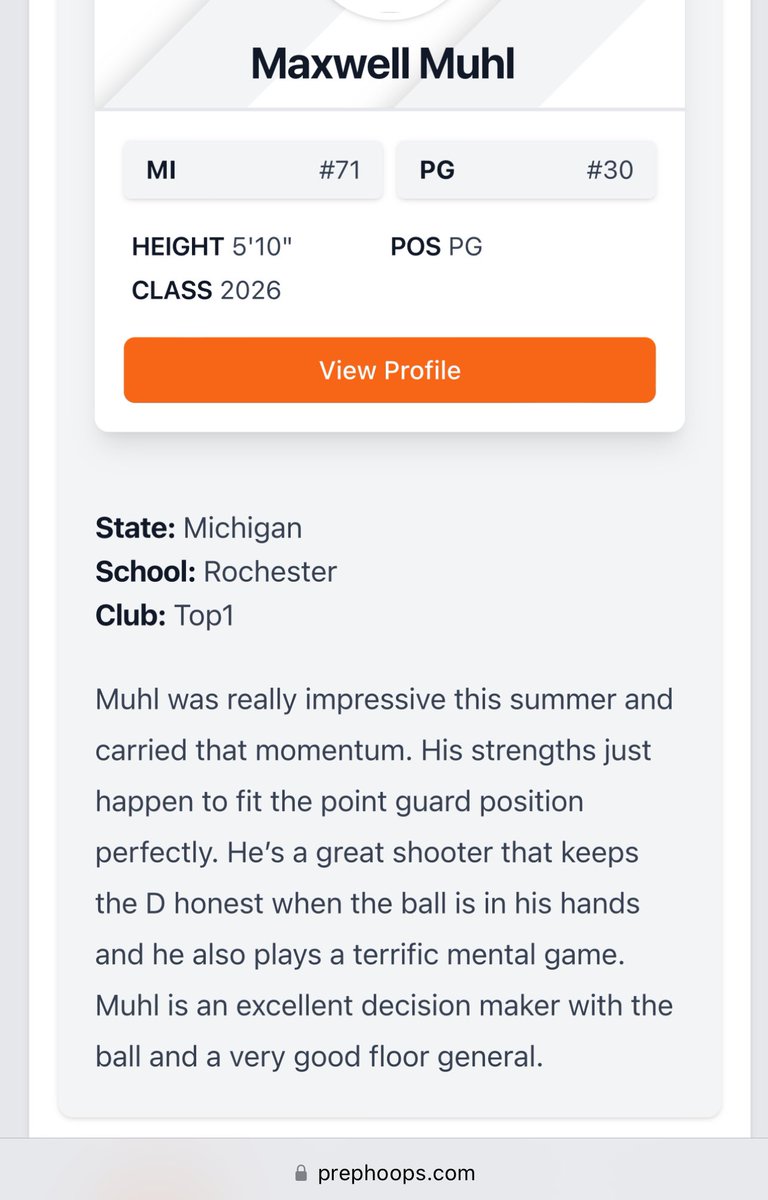 Appreciate the love <a href="/HankampScott/">Scott Hankamp</a> and <a href="/PrepHoopsMI/">Prep Hoops Michigan</a> !! Game 1 of my sophomore HS season starts in 11 days….Let’s Go!! <a href="/rhs_boysbball/">Rochester High Boys Basketball</a> <a href="/BCAMCoaches/">BCAM</a> @CoachDuncNDC <a href="/GoMVB/">GoMVB Sports - Recruit Content for College Coaches</a> @UpNextAgency8 <a href="/Top1Performance/">Top 1 Performance Basketball Club</a> <a href="/highmajorscoop/">Chas. Wolfe</a> <a href="/recruitingboost/">Recruiting Boost</a>