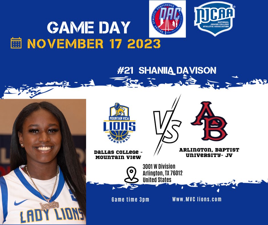 It’s GAMEDAY 🏀💪🏽 Let’s GOOOO Lady Lions #MVCproud