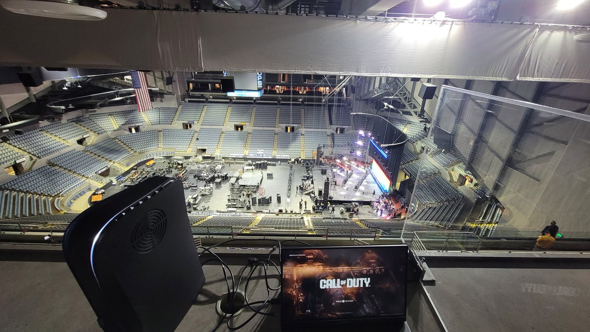 There's something about an empty arena.