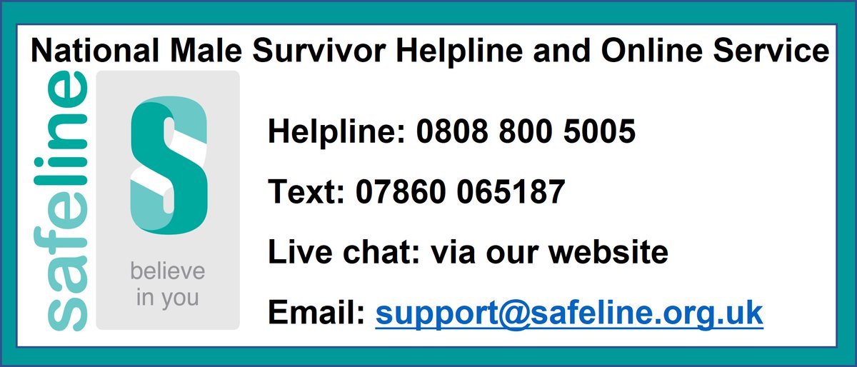 Struggling? If you're a #survivor of #sexualviolence & identify as #male or support a male survivor we are here for you. We #BelieveInYou & understand how hard it is to reach out. 9am-8pm Mon-Fri; 10am-2pm Sat/Sun #trauma #MenToo #boys #rape #CSE #CSA #ItsNotOK #help #YouMatter