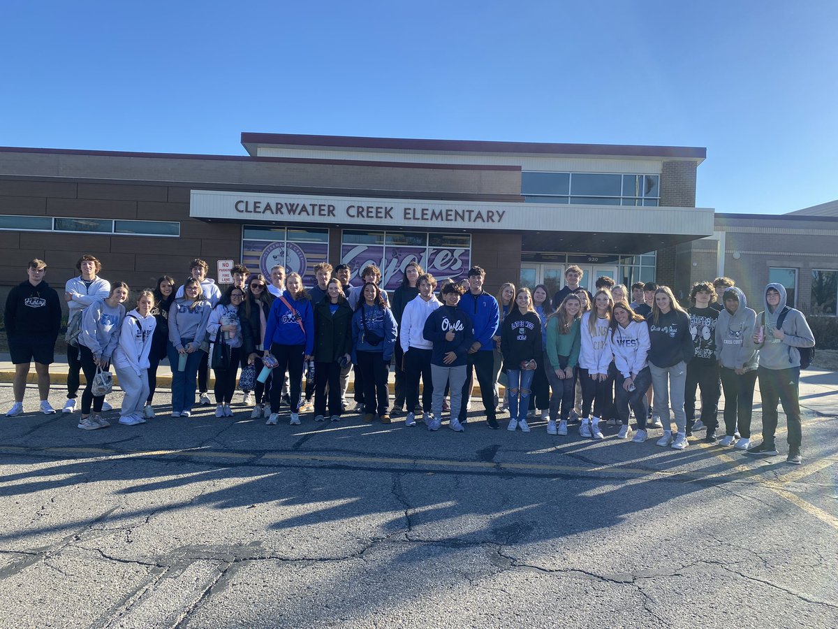 wrlparsons's tweet photo. @OlatheWestOwls is in the community for Give a Hoot day! We have a great group at @CWCcoyotes  helping in the classrooms! https://t.co/SVjcJI4yQT