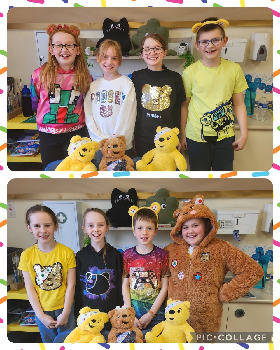 StMarysCIWBJ's tweet photo. Don't we look amazing in our Pudsey Bear attire! We love raising money for good causes! #smciwethical #smciwinformed #CiN2023 @StMarysCIW https://t.co/nx1PLlI2Xu