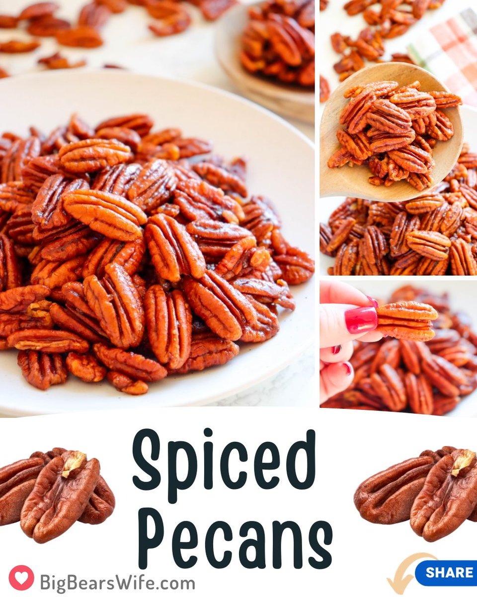 Big Bear's Wife - Angie (@bigbearswife) on Twitter photo Recipe here: bigbearswife.com/spiced-pecans/
Calling all pecan lovers! Looking for a delicious and nutritious snack? These Spiced Pecans are great for snacking but also perfect for topping salads, muffins or cakes! <a href="/DixieCrystals/">Dixie Crystals Sugar</a> #sponsored #recipe Recipe here: bigbearswife.com/spiced-pecans/
Calling all pecan lovers! Looking for a delicious and nutritious snack? These Spiced Pecans are great for snacking but also perfect for topping salads, muffins or cakes! <a href="/DixieCrystals/">Dixie Crystals Sugar</a> #sponsored #recipe