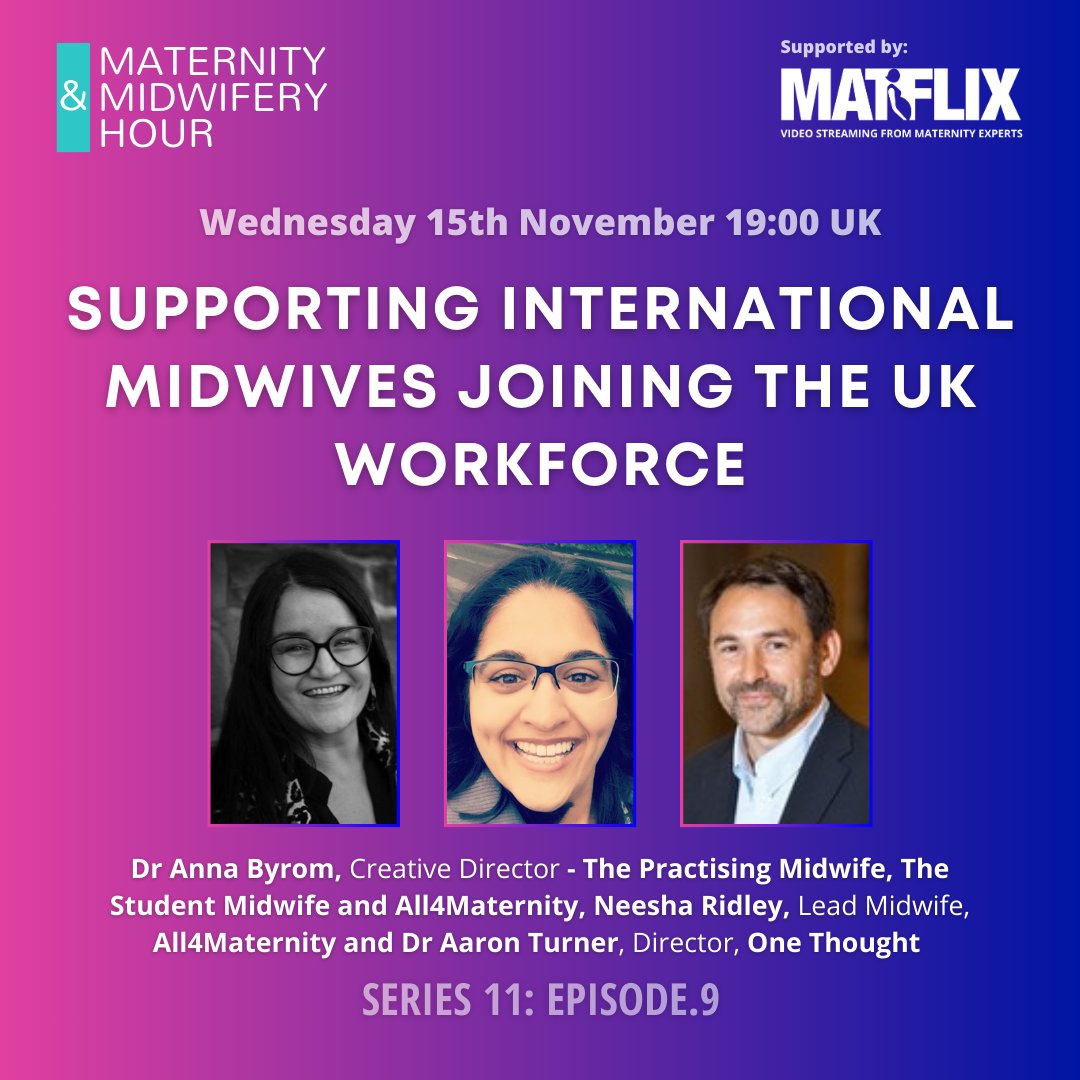 MATFLIX (@watchmatflix) on Twitter photo New blog post! Catch up on the Midwifery Hour with presentation from Neesha Ridley, Dr Aaron Turner and Nici Butchart.
<a href="/SueMacMidwife/">Sue Macdonald RM RN FRCM (Hon)</a>
matflix.co.uk/series-11-ep-9…
<a href="/MidwiferyForum/">Maternity & Midwifery Forum</a> New blog post! Catch up on the Midwifery Hour with presentation from Neesha Ridley, Dr Aaron Turner and Nici Butchart.
<a href="/SueMacMidwife/">Sue Macdonald RM RN FRCM (Hon)</a>
matflix.co.uk/series-11-ep-9…
<a href="/MidwiferyForum/">Maternity & Midwifery Forum</a>