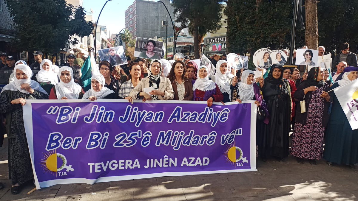 LTurcel's tweet photo. Bu gün kızıltepede 25 kasım şiddete karşı direniş şiariyla stardımızı verdik jin jiyan azadi. https://t.co/oBx0JRYhxe