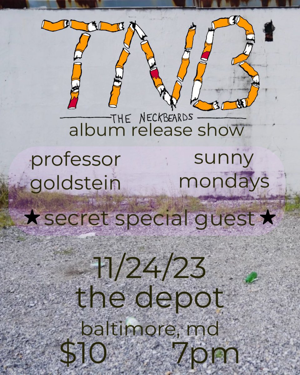 TNBtheBand's tweet photo. our debut LP comes out in one week. we're celebrating at the depot baltimore the same night with some of our best friends. we hope to see you there :) 
we cant wait to finally share this album with you. 🖤 https://t.co/jEyxVYhhHF