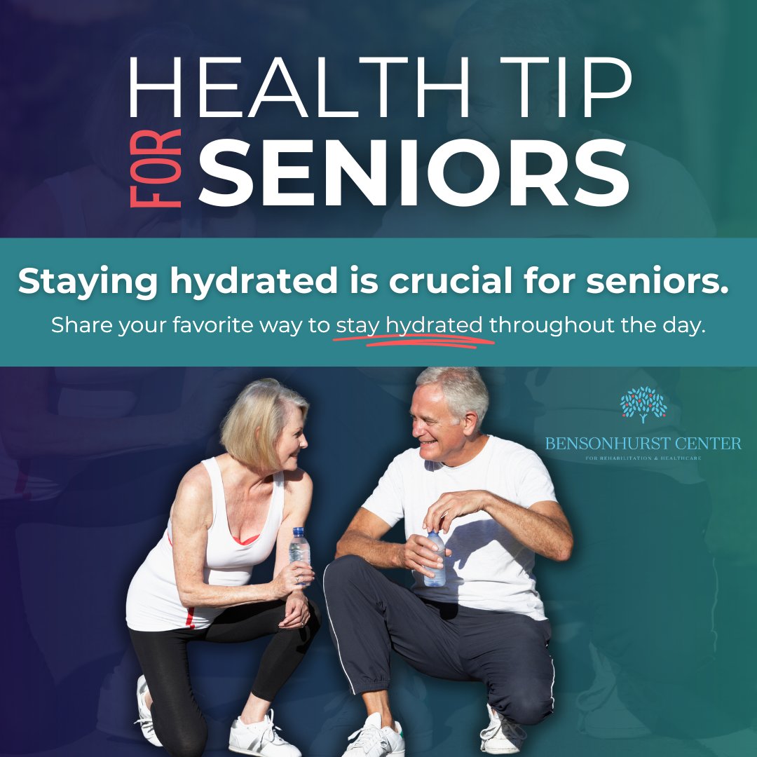 Stay cool, stay hydrated! It's a top priority for seniors' health, and we'd love to hear your hydration hacks.💦

Share your secrets to staying hydrated and feeling your best!

#HydrationHabits #SeniorHealth #StayHydrated #HealthyLiving #Wellness