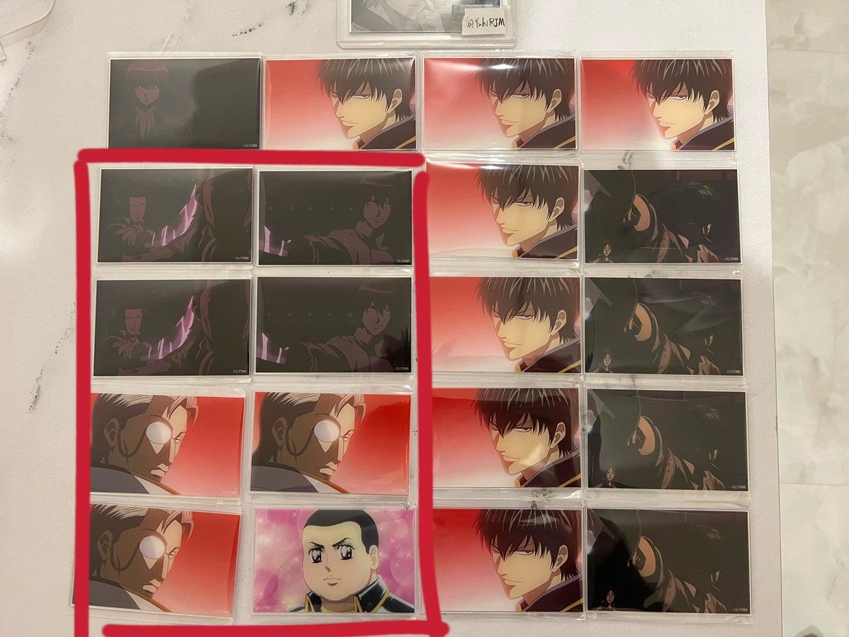YukiRJM's tweet photo. 【交換】銀魂　バラガキ　アクリルカード

「譲」図1

「求」図2
銀時&amp;土方【赤枠中の2:1可能

検索からでもお気軽にお声掛けください。
都内手渡しの取引希望です。
難しいと思いますが、宜しくお願い致します。 https://t.co/CcrXNZctXy