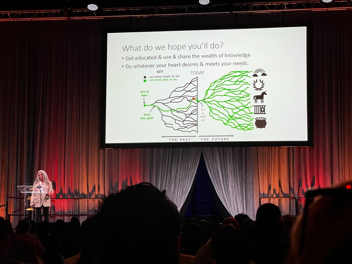 Getting ready for another amazing day as Ambassador for Biochem&Mol Bio at #ABRCMS2023 . Extremely energized around my favorite people and with a powerful opening keynote by @doctorpoe! 🙏🏾🙏🏾 @jscdavis @TheTracyLab @SherilynnBlack @BerondaM @brainbolab @ABRCMS