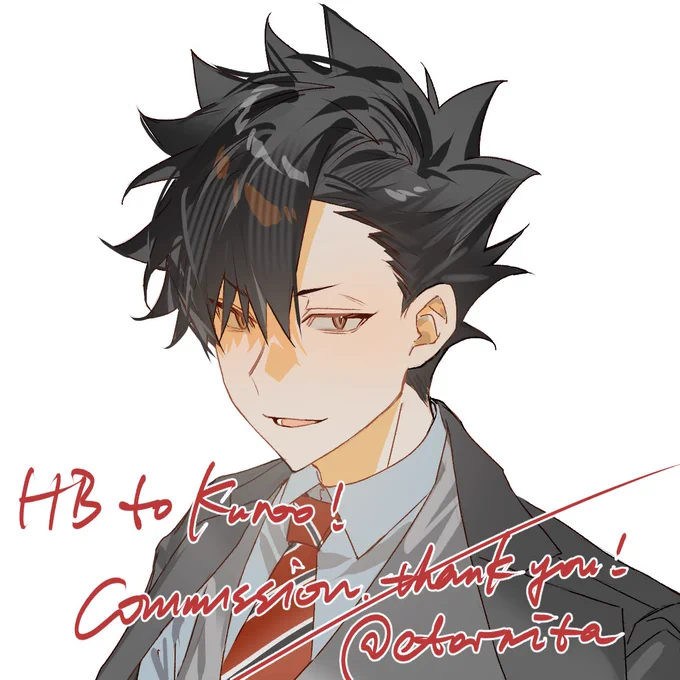稿件,稍微晚了一点点但是祝我们尾铁生日快乐捏! #月クロ #月島蛍 #黒尾鉄朗