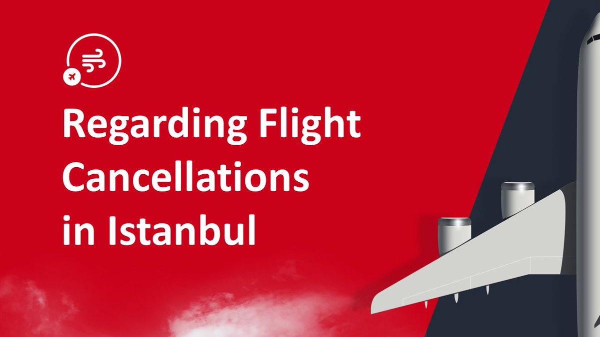 Dear Passengers, Due to weather conditions, there are cancellations on our flights from/to Istanbul and Sabiha Gökçen Airport on 18.11.2023. Our passengers can follow the status of their flights via our website and mobile application. 🔎 bit.ly/TK-FlightStatus