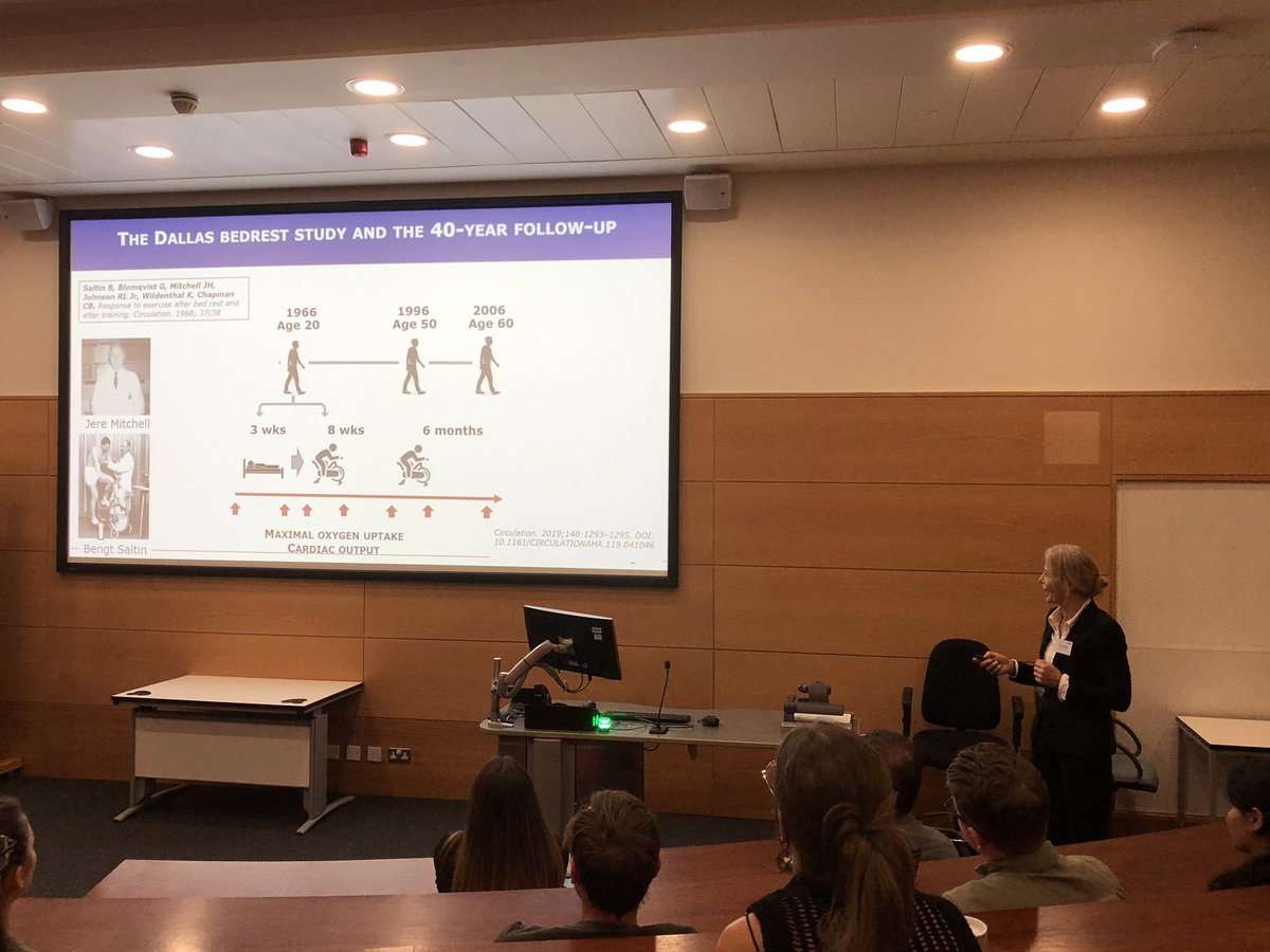 Prof. Ylva Hellsten speaking about the exercise physiology work of Jere Mitchell and Bengt  at #ECLS2023 in <a href="/ManMetUni/">Manchester Metropolitan Uni</a> today