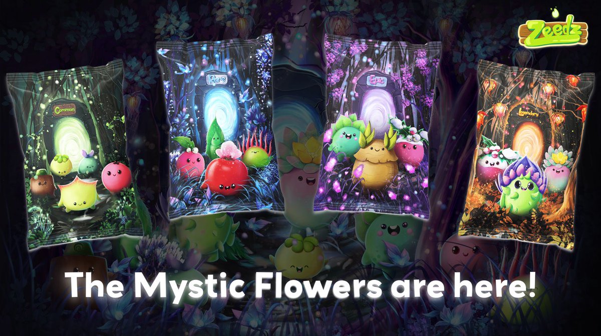 🔮✨ Unleash the magic! Mystic Flowers NFT Drop is here. Unique Zeedles are just a pack away - which mystical companion will choose you? 🔮✨ 🌸🌟

Secure your pack now: zeedz.io/shop-packs/nft…