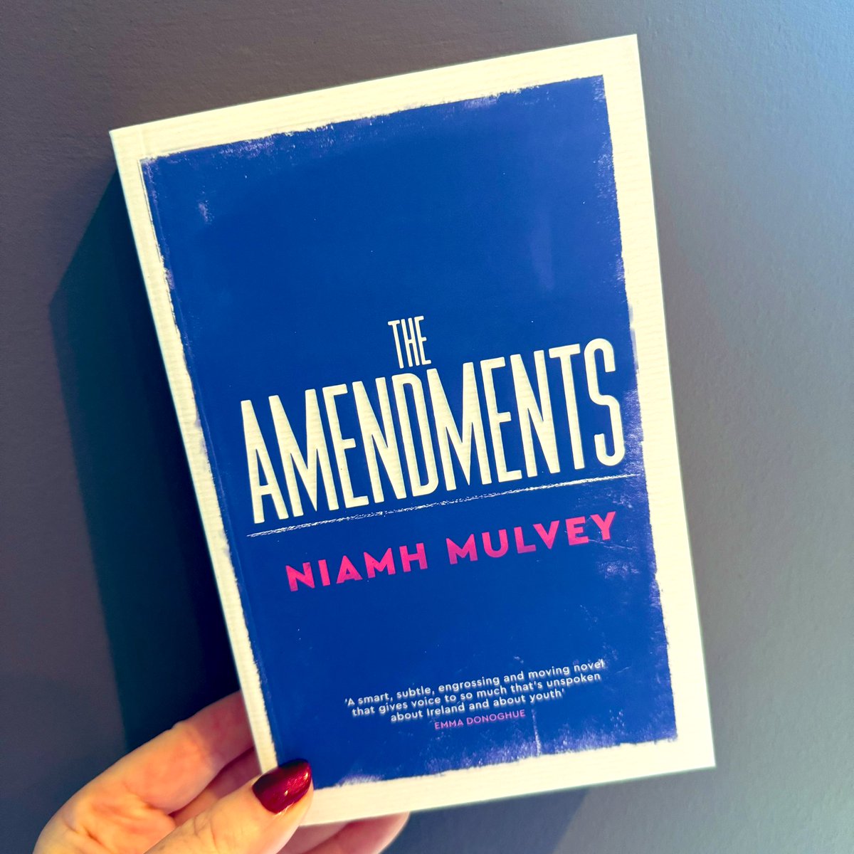 Thank you @siobhanslatt_ for my copy of #TheAmendments by Niamh Mulvey - it’s out in April from @picadorbooks and sounds fabulous!