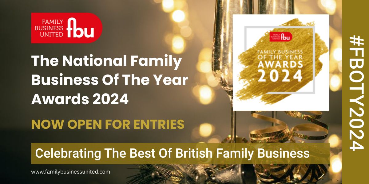 Still time this week to enter the Family Business of the Year Awards (free and only takes a couple of minutes to complete the form) so enter today and you could be taking home one of our prestigious awards next year!  #FBOTY2024  familybusinessunited.com/family-busines…