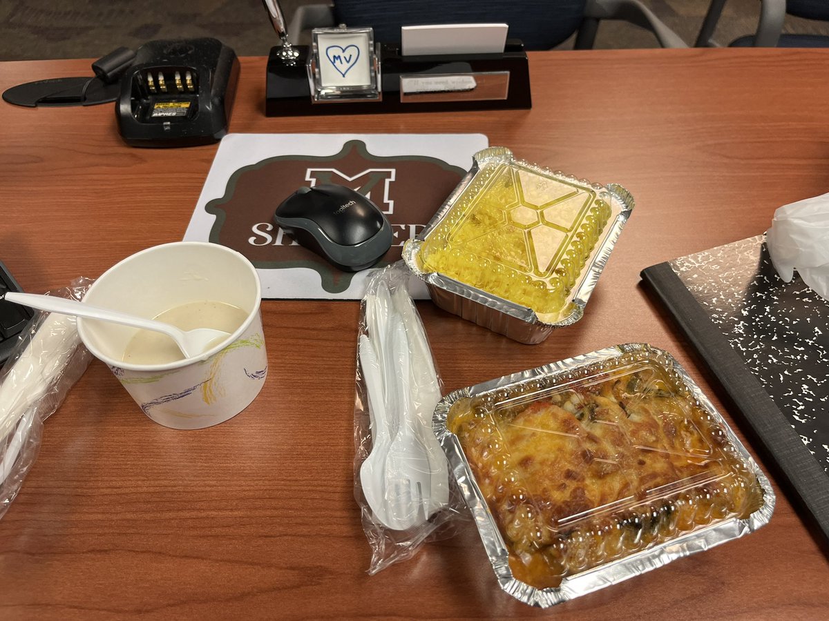 AP_MVHS's tweet photo. Our culinary students created an amazing dish today. Cream of chicken soup, chicken casserole with yellow rice. They are also preparing Thanksgiving meals for the community through their catering program!! #Amazing @MVMAJORS @FCPSR3 https://t.co/8XgXKrEzR0
