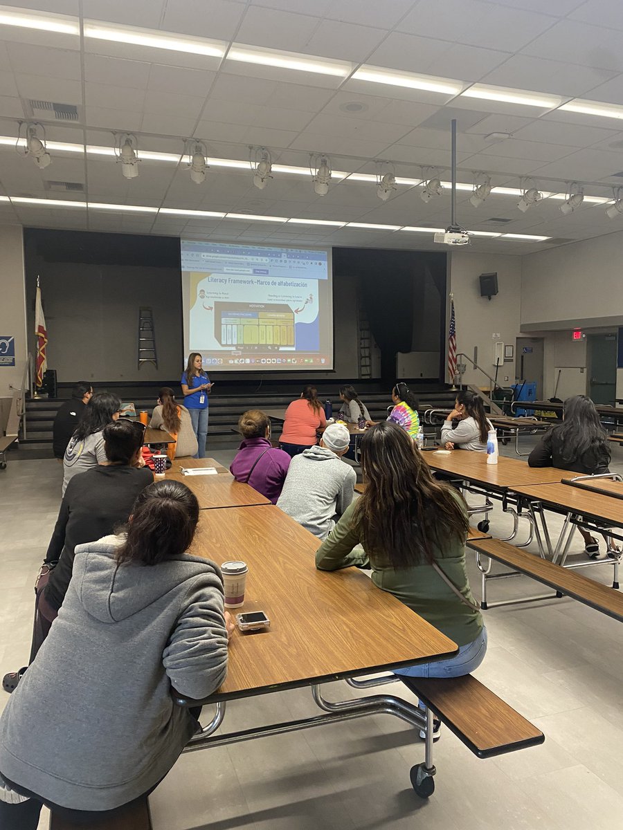 Coffee with the Principal/ELAC meeting.  Wonderful parent engagement #Strivingtogether #NSDNow to support our children at home with reading.