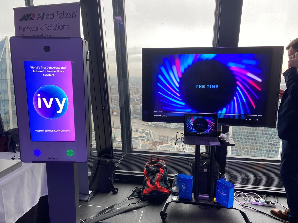 Yesterday, we had the privilege of showcasing some of our latest #technologies at the <a href="/tspltd/">Total Security Protection</a> TECHDay, including our CommendAi platform and Ivy, the world's first conversational AI #VoiceAssistant for public spaces.

#CommendUK #sponsor #AI #artificialintelligencetechnology